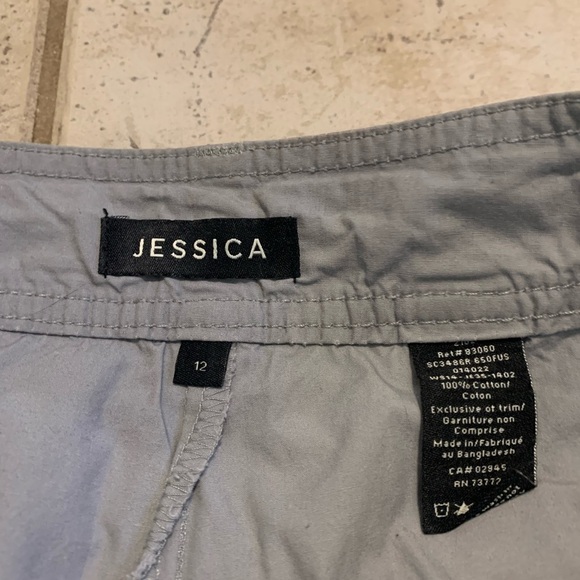 JESSICA Gray Cotton Skort - Size 12 - Versatile & Comfy - Picture 2 of 6